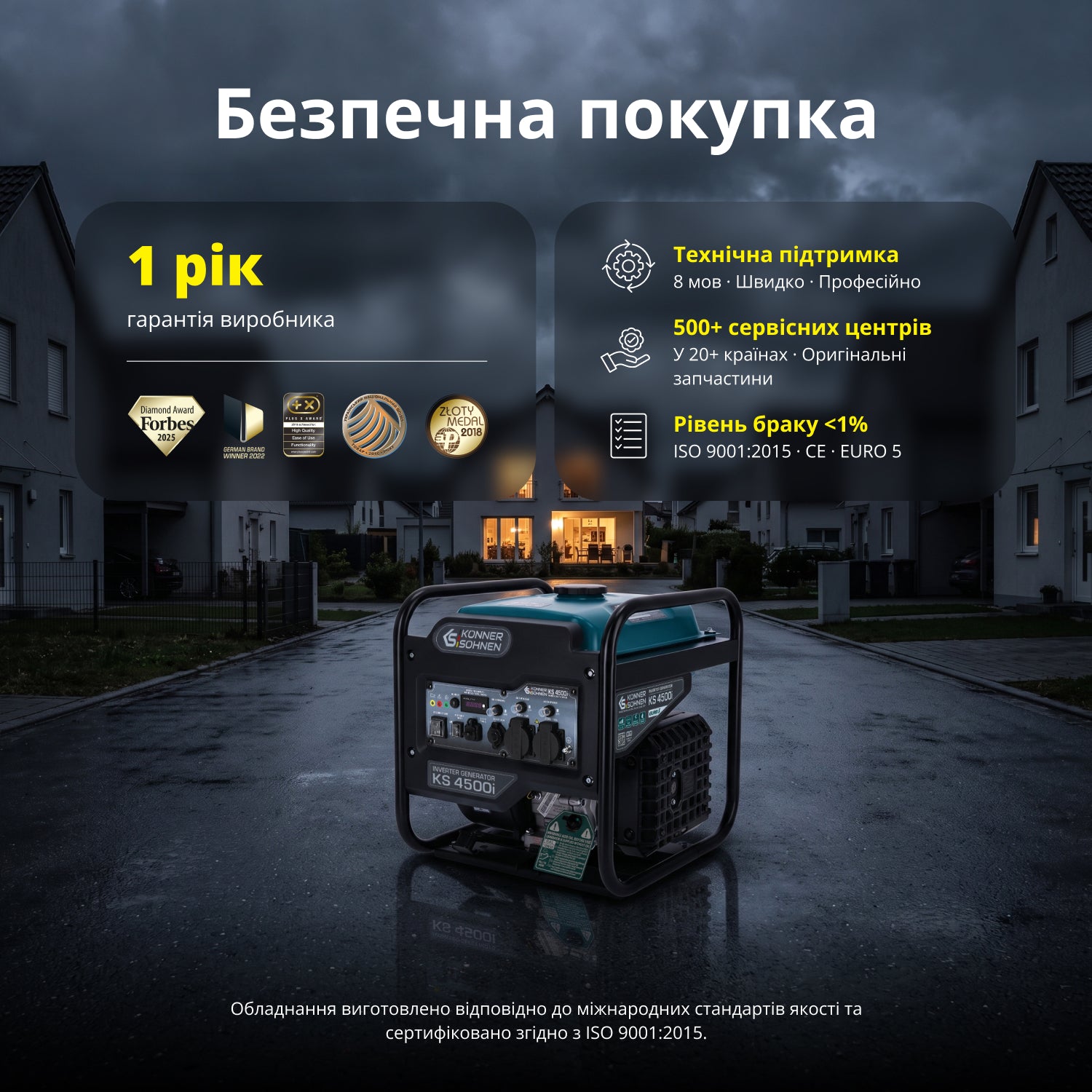 Генератор Інверторний генератор Könner & Söhnen KS 4500i — фото 8