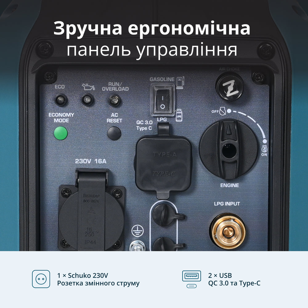 Інверторний Генератор (газ/бензин) KS 1900iG S