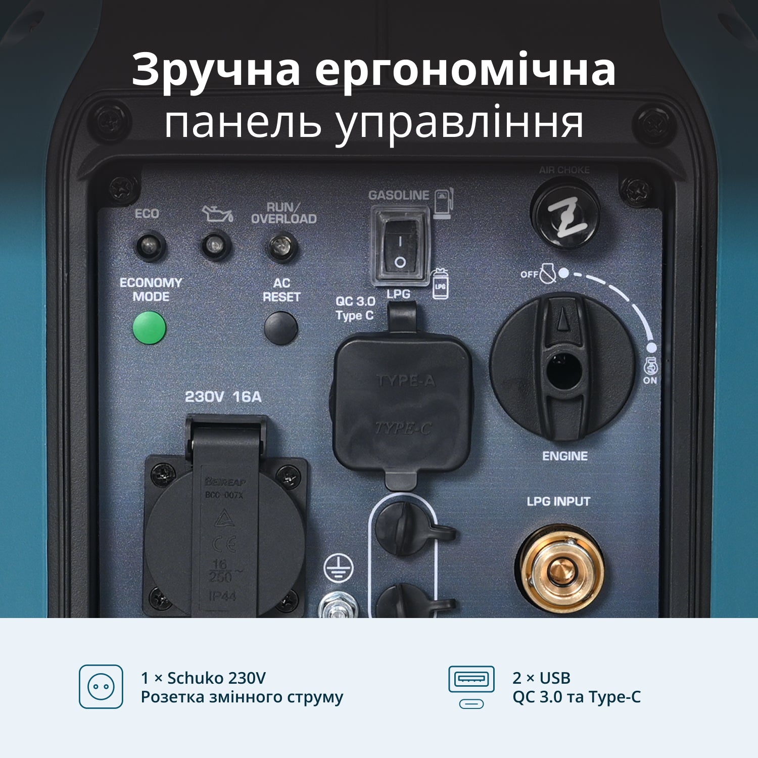 Інверторний Генератор (газ/бензин) KS 1900iG S