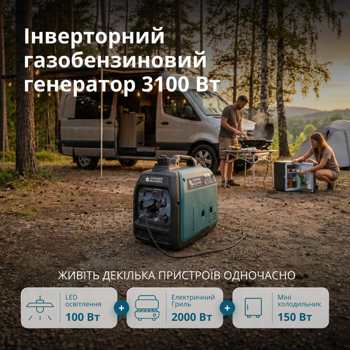Інверторний газобензиновий генератор KS 3100iG S