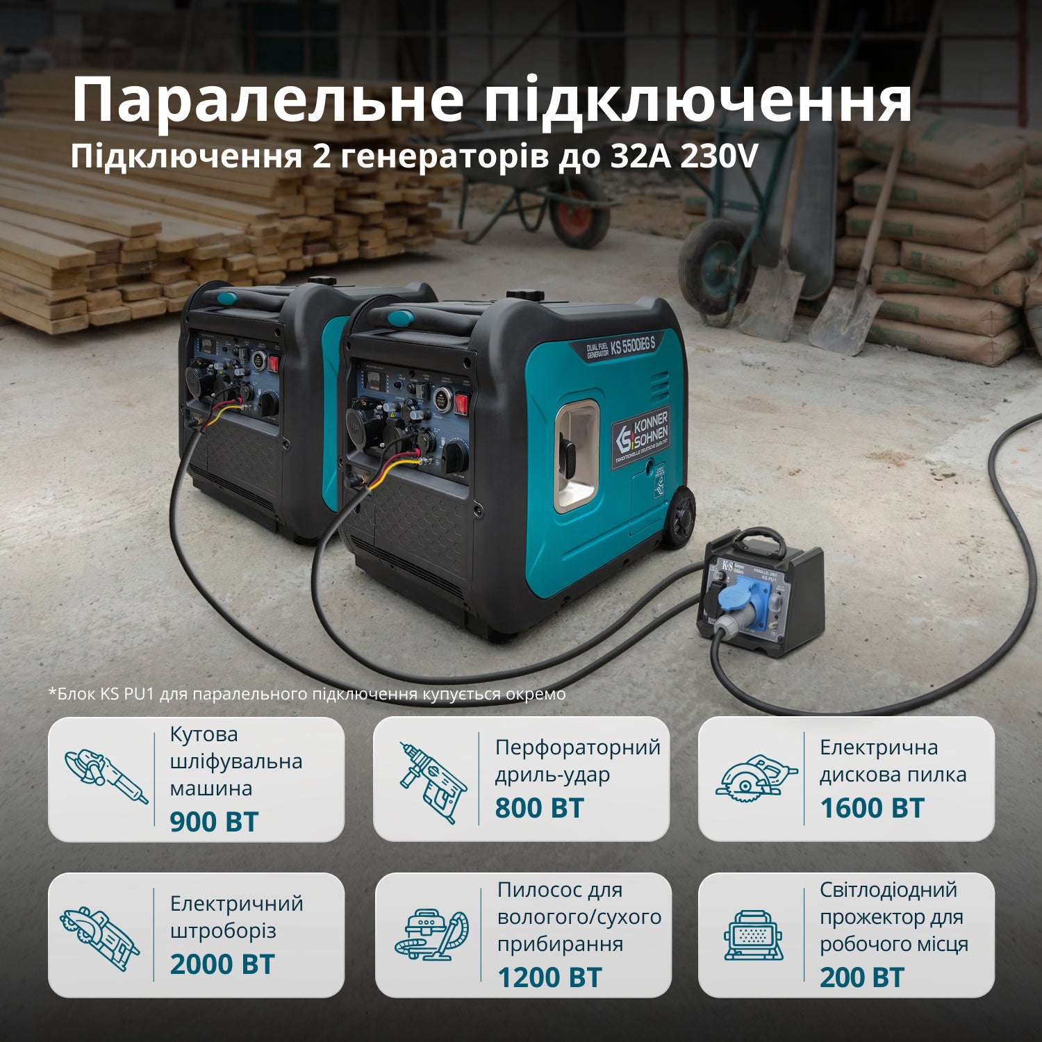 Генератор Інверторний газобензиновий генератор KS 5500iEG S — фото 6